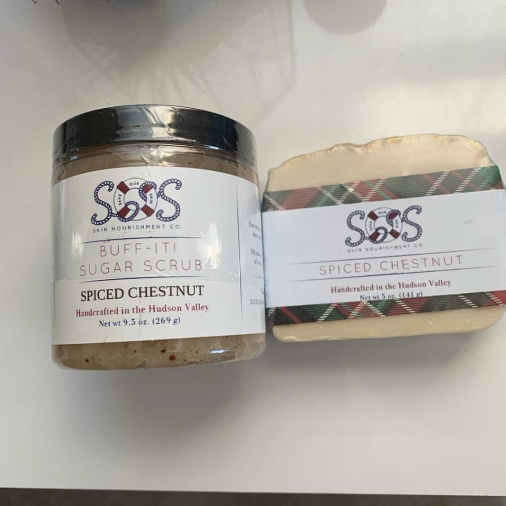 Save Our Skin Nourishment scrub and soap